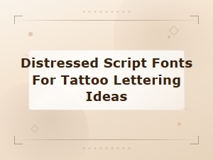 Grunge Script Fonts: Distressed Tattoo Lettering Ideas
